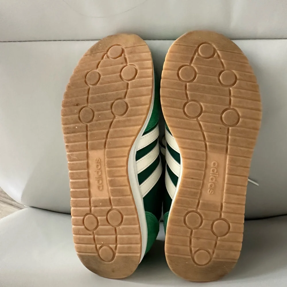 Adidas Green & White Retro Runner Sneakers - Picture 7 of 7
